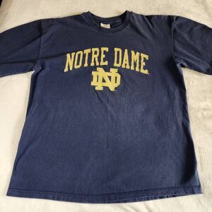 Notre Dame Bookstore Navy Blue Graphic Tshirt Size 2XL